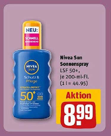 Nivea Sun Sonnenspray LSF 50+, je 200-ml-Fl.