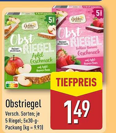Obst Riegel – Verschiedene Sorten für den perfekten Snack