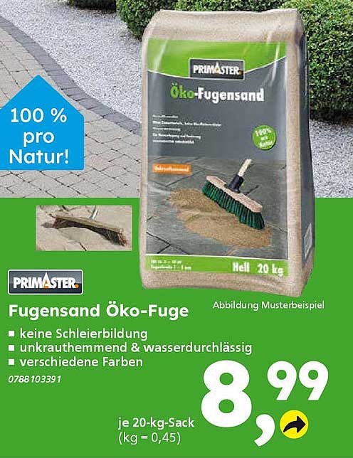 Öko-Fugensand von PRIMASTER – 20 kg Sack