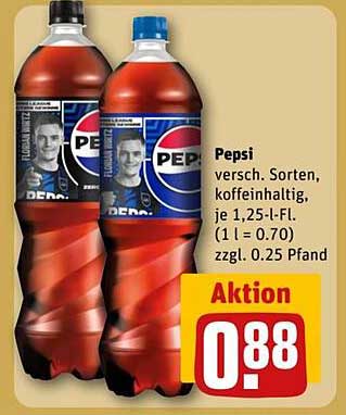 Pepsi 1,25 l Flasche - Aktion bei REWE Center