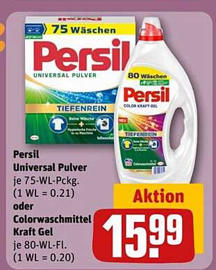 Persil Universal Pulver oder Colorwaschmittel Kraft Gel