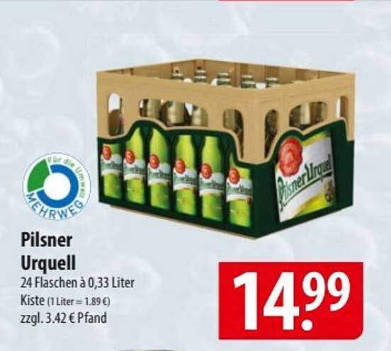 Pilsner Urquell 24 Flaschen à 0,33 Liter Kiste