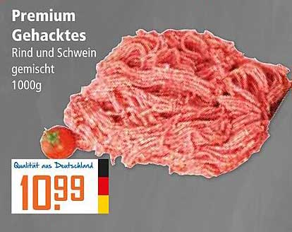 Premium Gehacktes Rind und Schwein gemischt 1000g