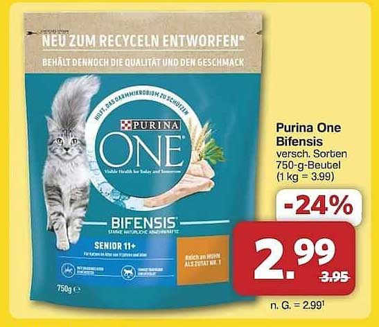 Purina One Bifensis 750-g-Beutel - verschiedene Sorten
