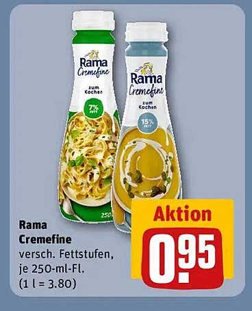 Rama Cremefine zum Kochen - Aktion!