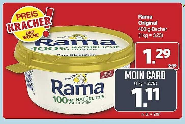 Rama Original 400-g-Becher - Preis Kracher der Woche!