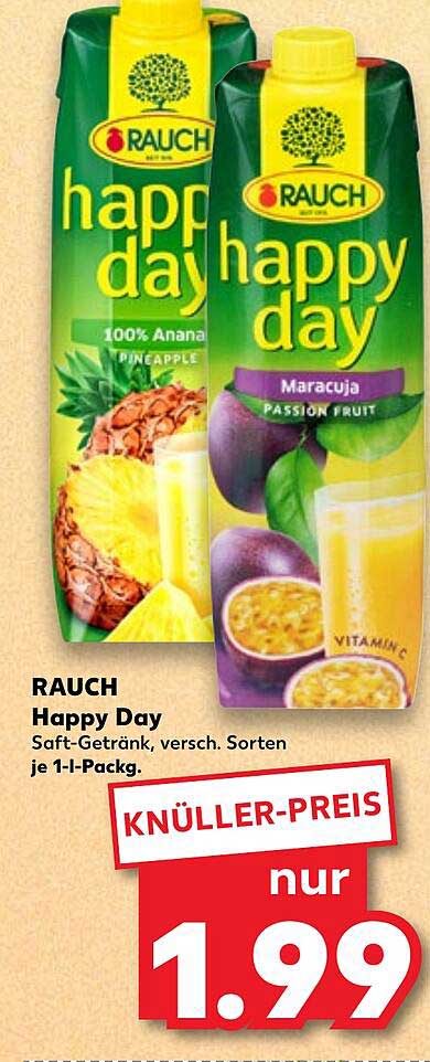RAUCH Happy Day Saft-Getränk, versch. Sorten je 1-l-Pack