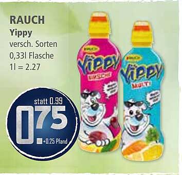 RAUCH Yippy 0,33l Flasche - verschiedene Sorten