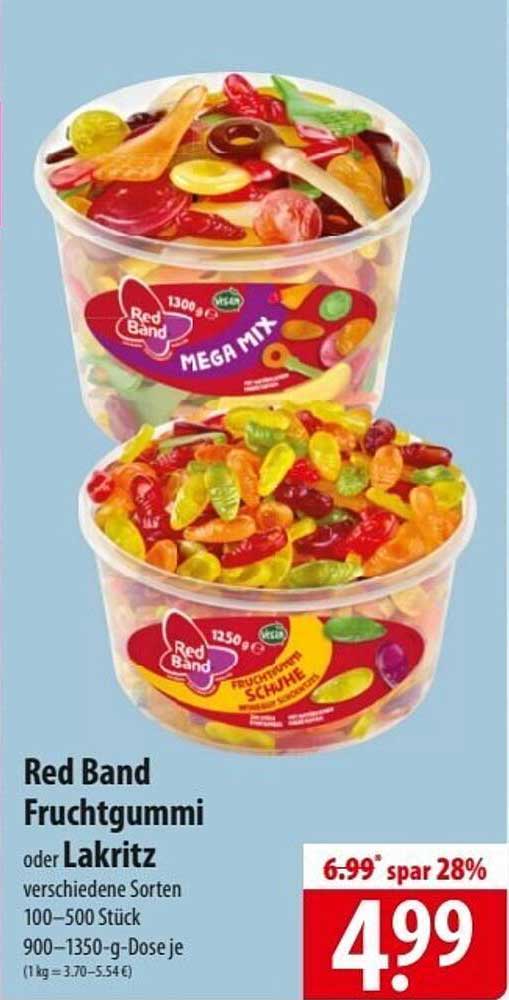 Red Band Fruchtgummi oder Lakritz – Verschiedene Sorten