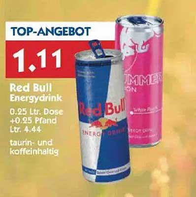 Red Bull Energydrink 0,25 L Dose