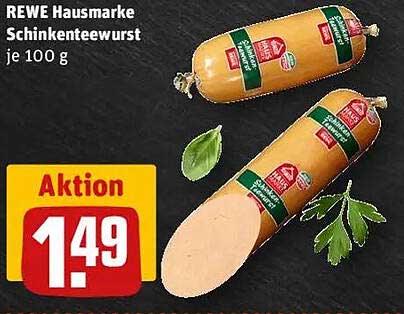 REWE Hausmarke Schinkentee-Wurst je 100 g