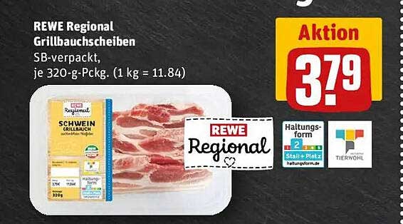 REWE Regional Grillbauchscheiben