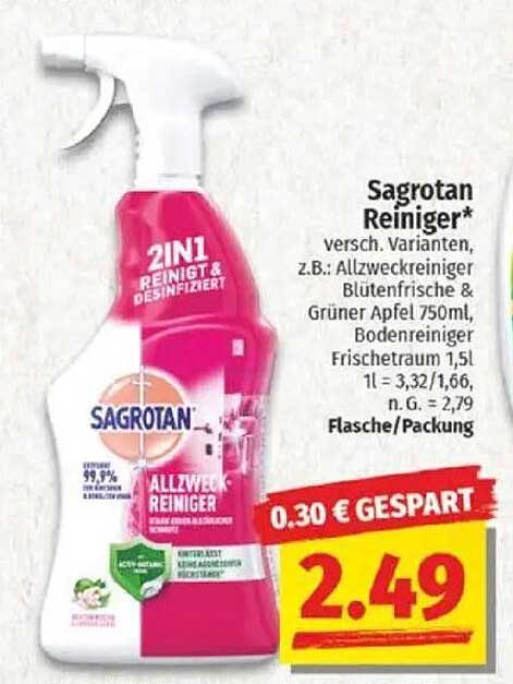 Sagrotan Reiniger - 2in1 für strahlende Sauberkeit
