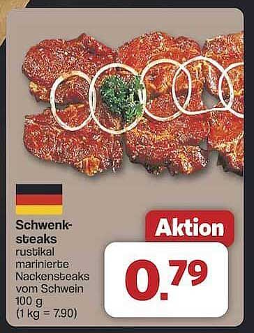 Schwenksteaks - rustikal marinierte Nackensteaks vom Schwein
