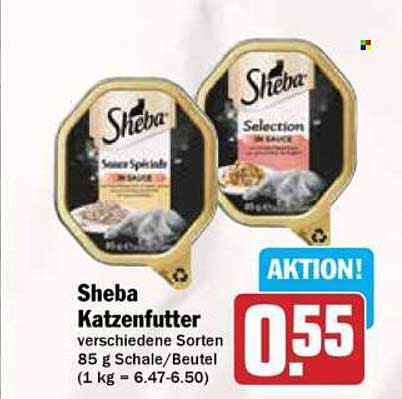 Sheba Katzenfutter verschiedene Sorten 85 g Schale/Beutel
