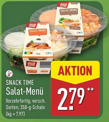 SNACK TIME Salat-Menü