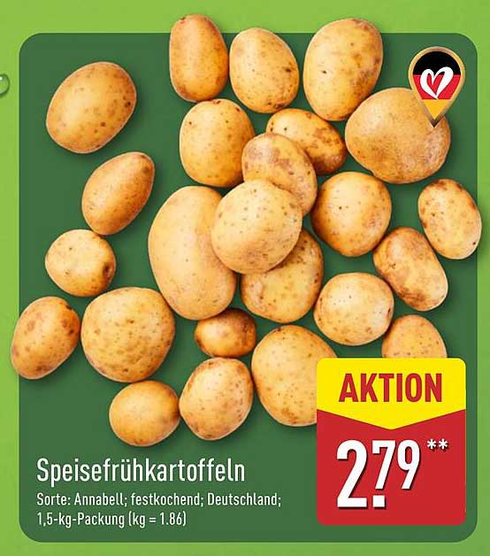 Speisefrühkartoffeln 1,5 kg - Annabell