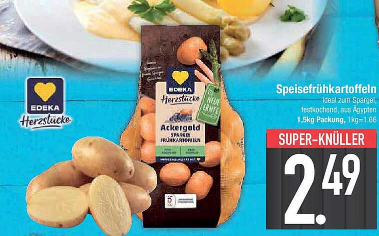 Speisefrühkartoffeln Ackergold von EDEKA