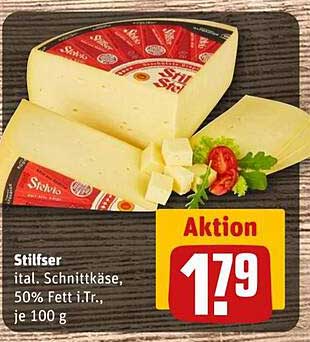 Stilfser Ital. Schnittkäse, 50% Fett i.Tr., je 100 g