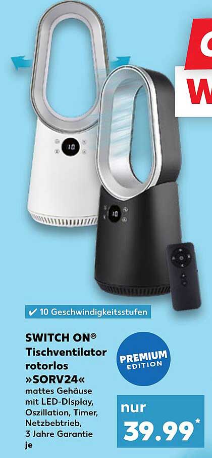 SWITCH ON® Tischventilator rotoros »SORV24«
