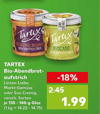TARTEX Bio-Abendbrotaufstrich