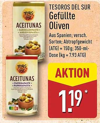 TESOROS DEL SUR Gefüllte Oliven