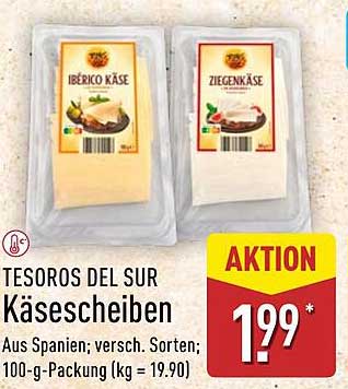 Tesoros del Sur Käse Scheiben - Aktion vom 12.05.2025 bis 18.05.2025