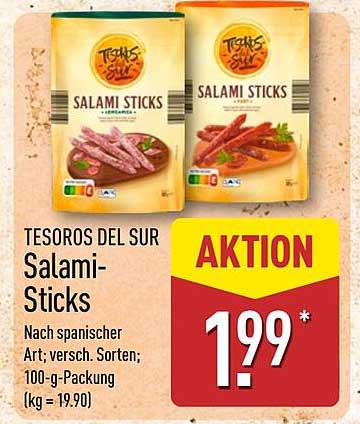 TESOROS DEL SUR Salami-Sticks