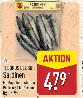TESOROS DEL SUR Sardinen 1-kg-Packung