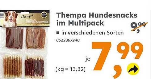 Thempa Hundesnacks im Multipack