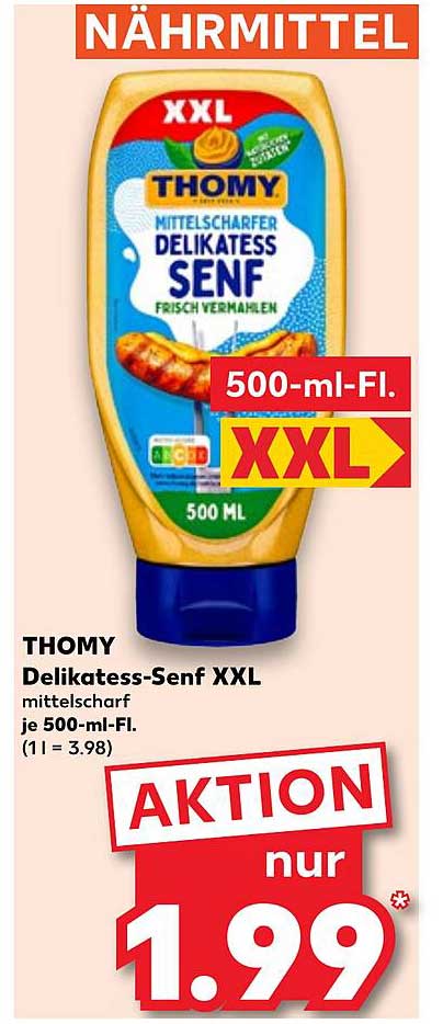 THOMY Delikatess-Senf XXL 500 ml für nur 1,99 €