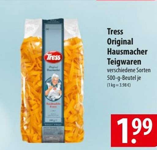 Tress Original Hausmacher Teigwaren verschiedene Sorten 500-g-Beutel
