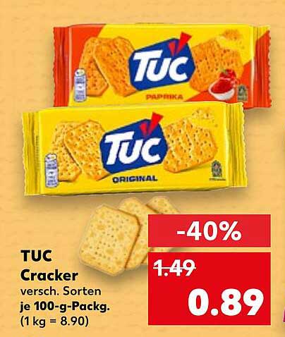 TUC Cracker - 40% Rabatt auf verschiedene Sorten