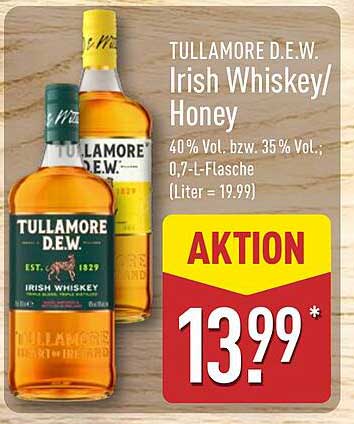 Tullamore D.E.W. Irish Whiskey/Honey 0,7-L-Flasche