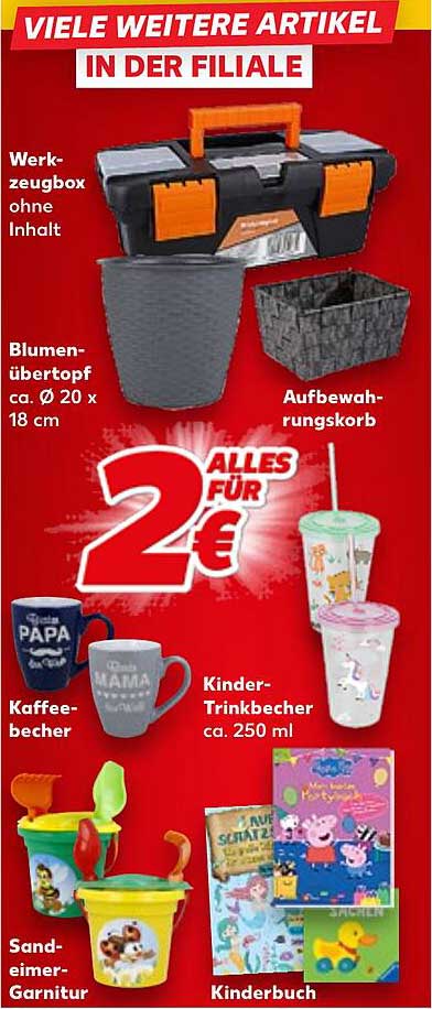 VIELEN WEITERE ARTIKEL IN DER FILIALE - ALLES FÜR 2 €