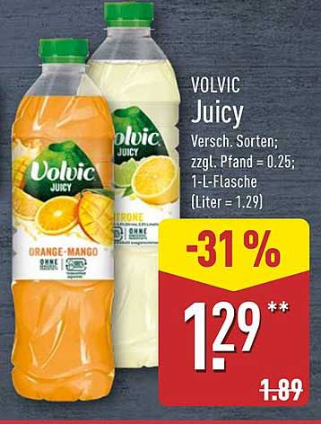 VOLVIC Juicy - Erfrischungsgetränk in verschiedenen Sorten