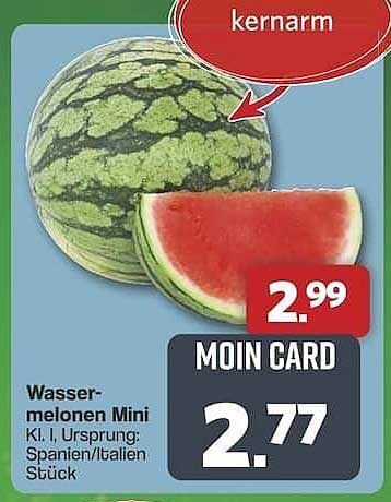 Wassermelonen Mini - kernarm, Spanien/Italien, Stück