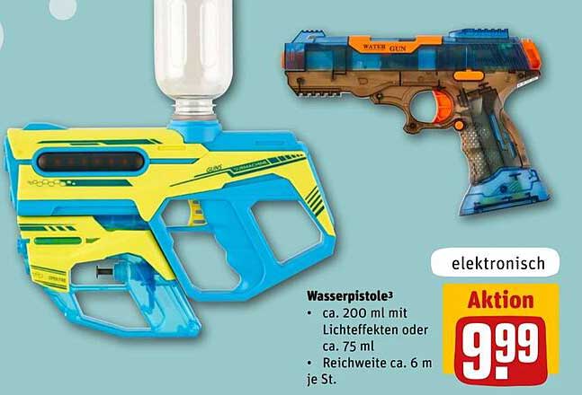 Wasserpistole mit Licht- und Soundeffekten
