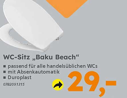 WC-Sitz „Baku Beach“