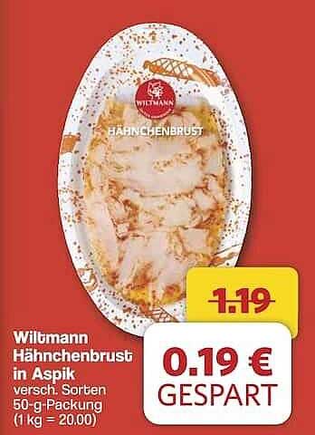 Wiltmann Hähnchenbrust in Aspik, verschiedene Sorten