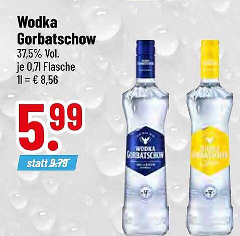 Wodka Gorbatchow 0,7 l Flasche