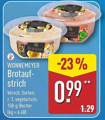 WONNEMEYER Brotauftstrich - verschiedene Sorten