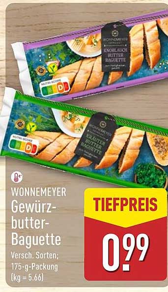 Wonnemeyer Gewürzbutter-Baguette