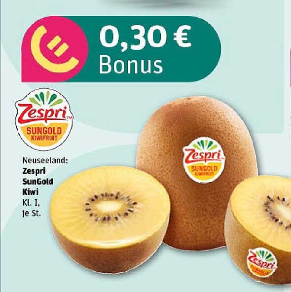 Zespri SunGold Kiwi, Kl. 1, je St.
