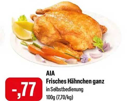 AIA Frisches Hähnchen ganz in Selbstbedienung