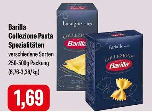 Barilla Collezione Pasta Spezialitäten verschiedene Sorten 250-500g Packung