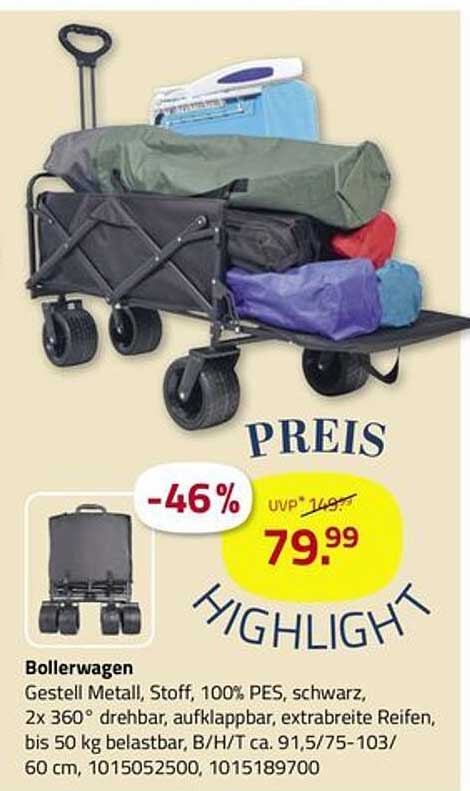 Bollerwagen - Ideal für jeden Ausflug!