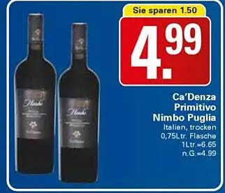 Ca'Denza Primitivo Nimbo Puglia
