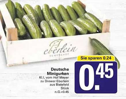 Deutsche Minigurken K.L.I. vom Hof Meyer