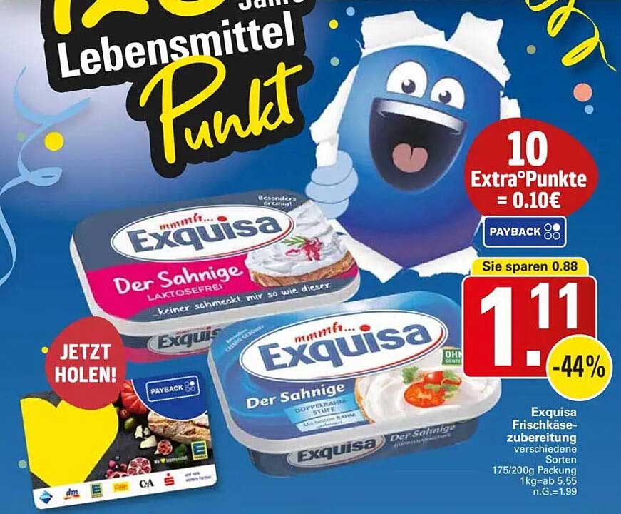 Exquisa Frischkäsezubereitung - Verschiedene Sorten, 175g